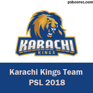 PSL2018 - Karachi Kings Team
