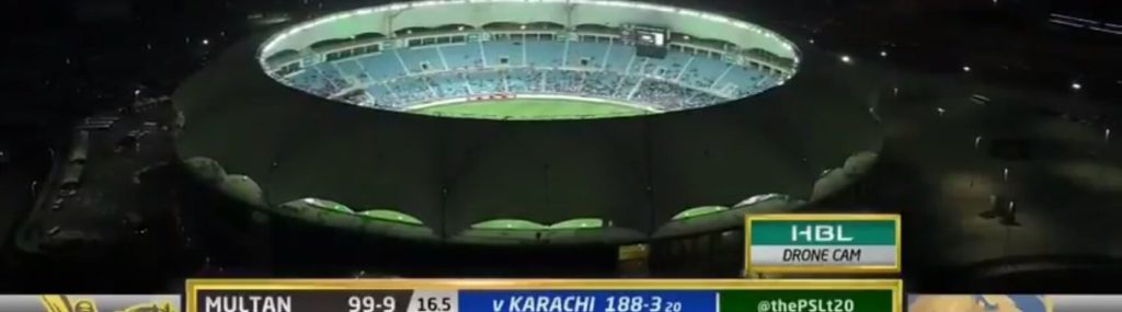 Drone Pic of Dubai Stadium While Match