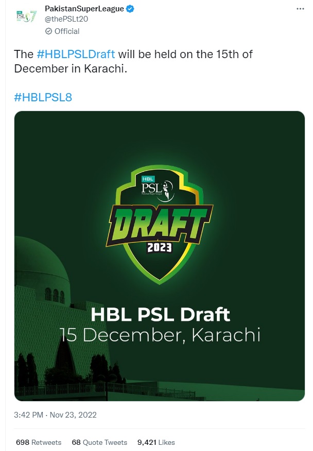PSL 8 Draft 2023
